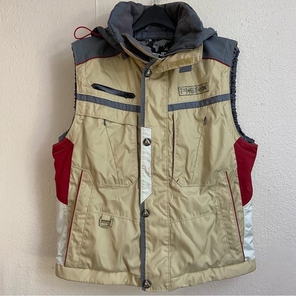 Vintage Phenix Vest Jacket Combo Ski Snow Convertible Gray Size Medium - Picture 1 of 16